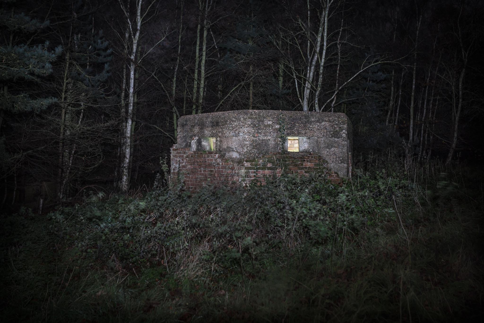 Night bunker and pillbox photography from the Dibs Photography portfolio